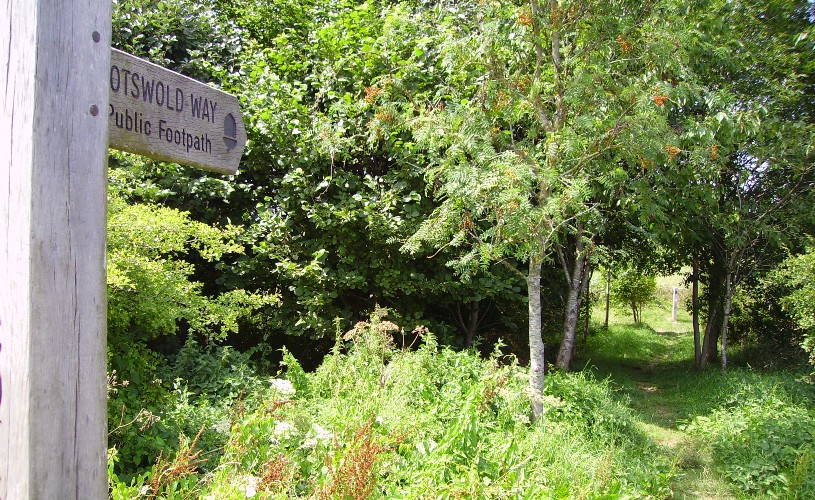 Cotswold Way public footpath signpost